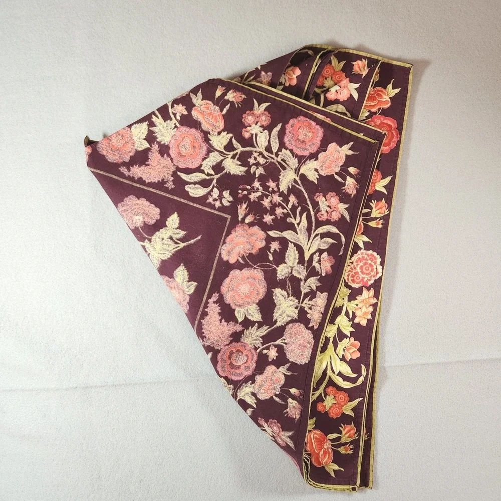 April Cornell Antoinette Burgundy 4-Person Setting 22-inch Napkins & Placemats
